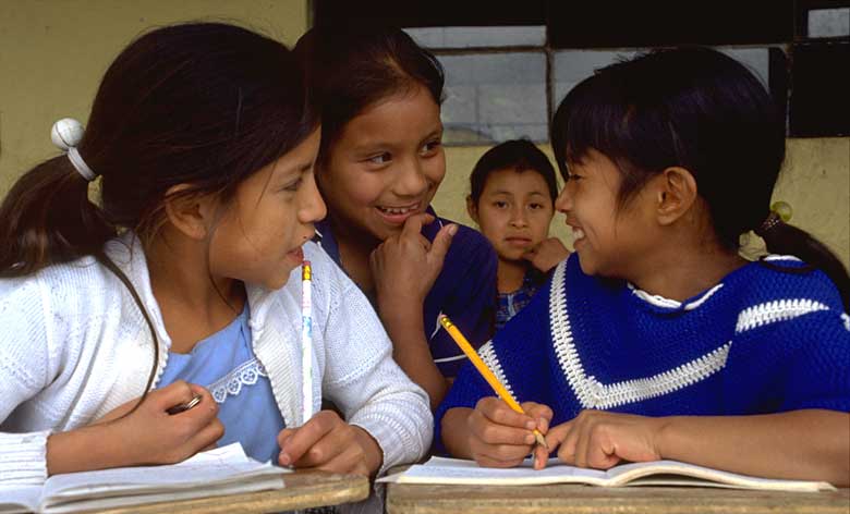 School Girls in Guatemala by Christopher Redner